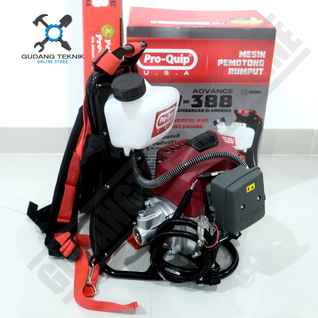 Mesin Potong Rumput PROQUIP PRO 388 2Tak / Brush Cutter Grass Gendong PRO QUIP PRO 388 2 Tak