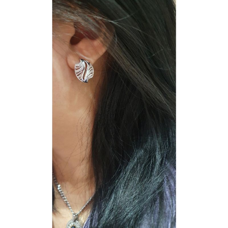 Anting Silver925 Perak Premium Quality Mata kilau Anti Karat anti alergi anting premium N-165