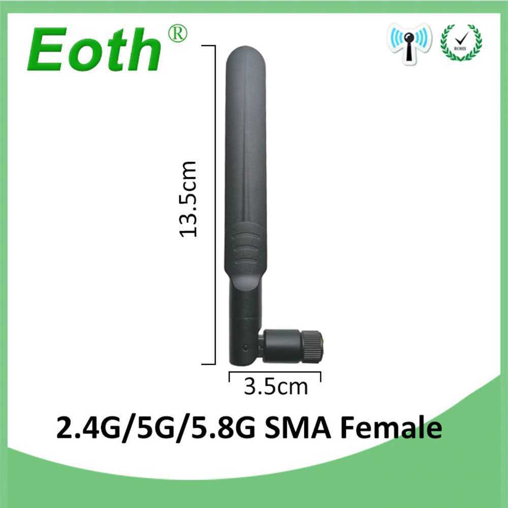 EOTH Antena Router WiFi Amplifier 2.4GHz 5GHz 8dbi RP-SMA