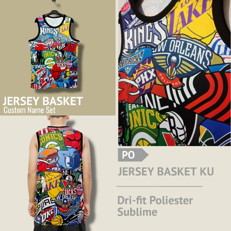 JERSEY BASKET NBA CUSTOM NAMA