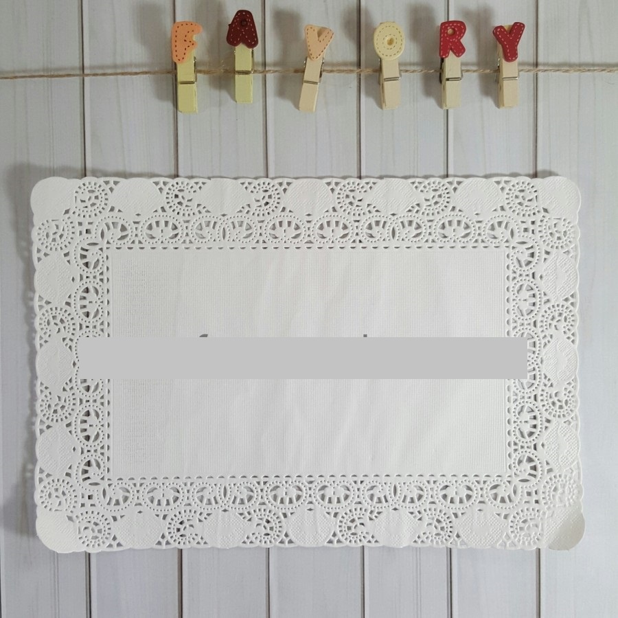 

Paper Lace Doilies 8 x 12 Inch Putih / Kertas Alas Renda (isi 250 lbr)