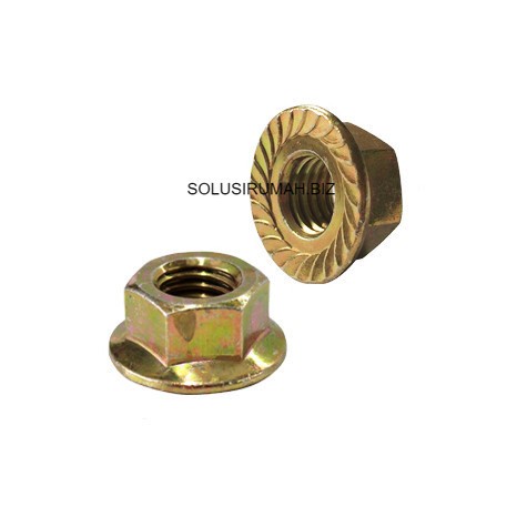 M6 Mur Flange 1pcs Nut Topi Kunci 10 warna random m 6 6mm