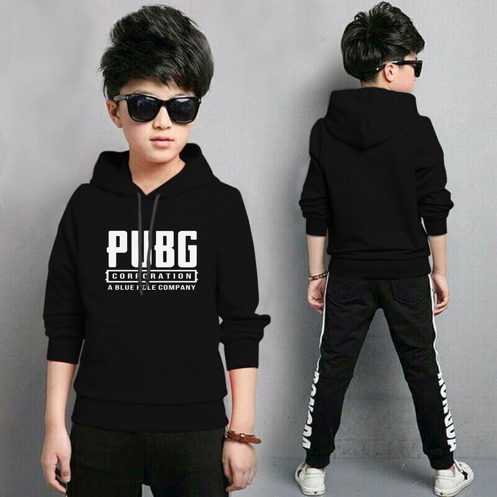 Jaket Anak Laki Laki/Jaket Anak Terbaru/Hoodie Anak Pubg Anak Gaming Bahan Fleece Tebal 4-11 TAHUN