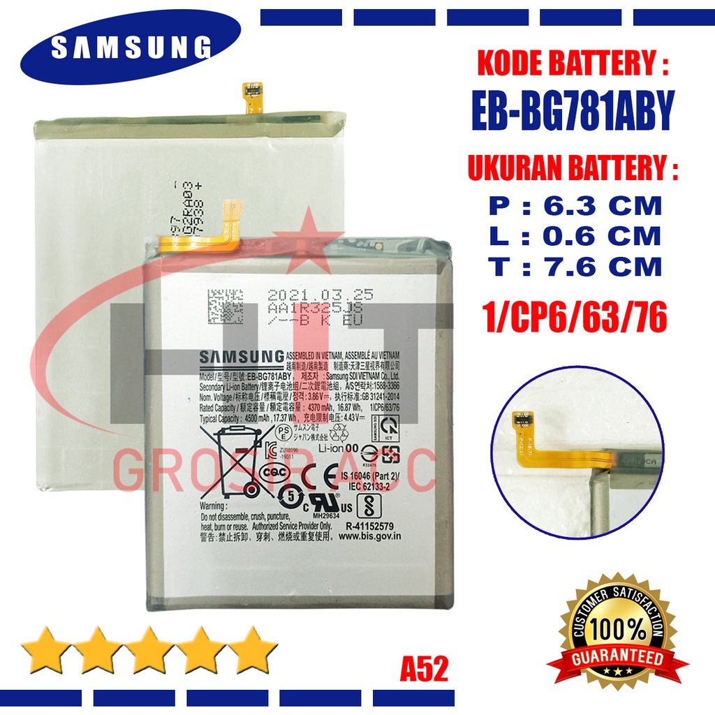 Baterai Battery EB-BG781ABY Samsung A52 / Samsung S20 FE