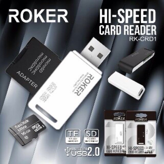 HI SPEED HI-SPEED CARD READER ROKER USB 2.0