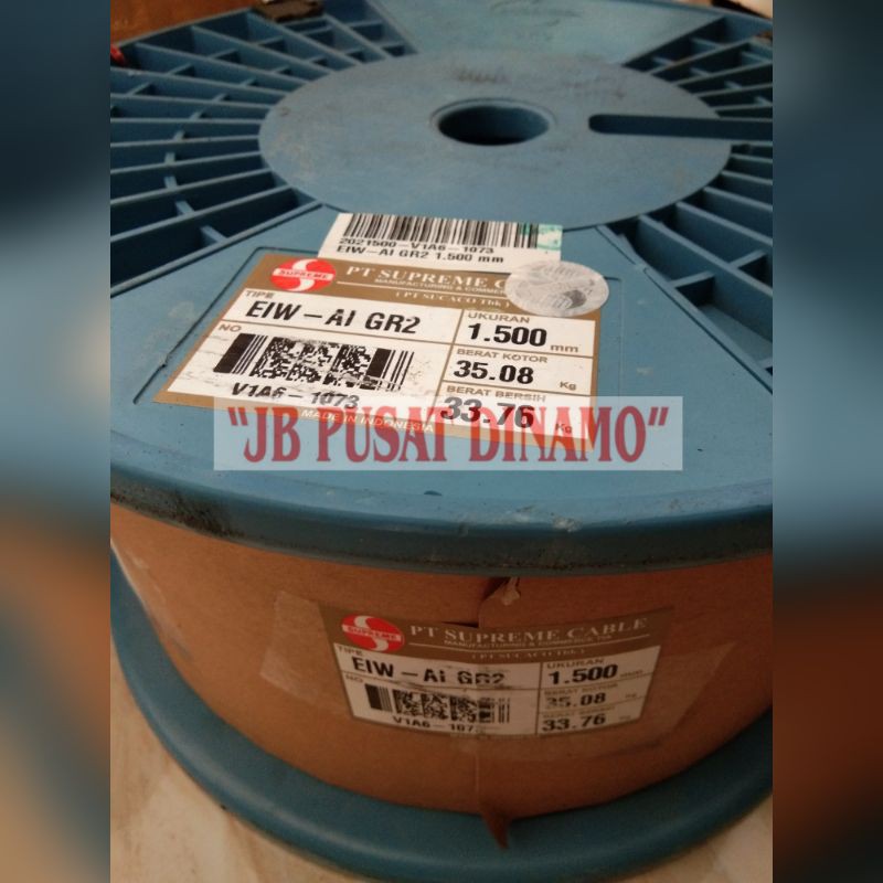 Kawat tembaga email 1.5 1,5 mm Supreme EIW gulung dinamo