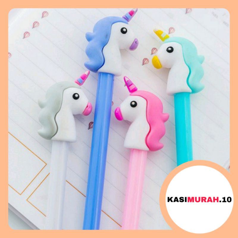 

Kasimurah.10 | Pena Unicorn Head / Pulpen Unicorn Karakter Unik Lucu / Pena Motif Unicorn Head Kepala