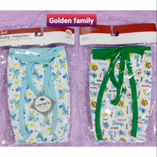 Carters ... 3 pcs popok double carters mix colour   random