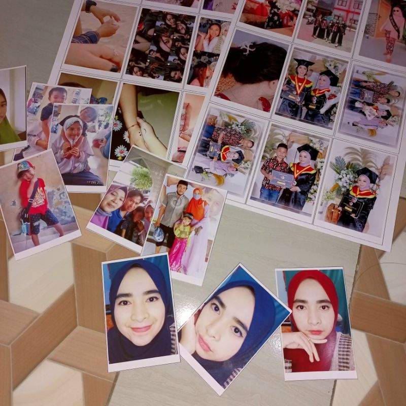 Cetak 10 pcs Foto 2R / Polaroid + ALBUM (Bisa Cod)