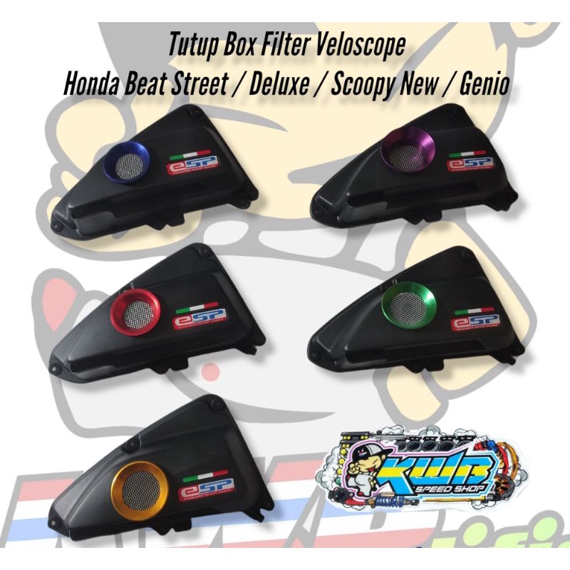 Cover filter veloscope honda genio scoopy mew beat street beat deluxe bahan original