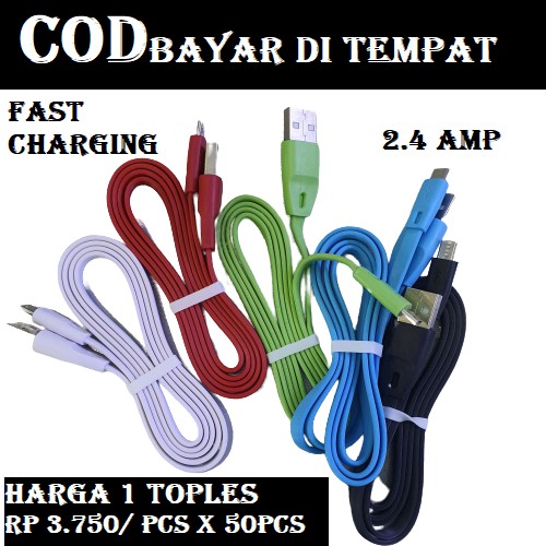 KABEL DATA FAST CHARGING MICRO 2.4 A Termurah