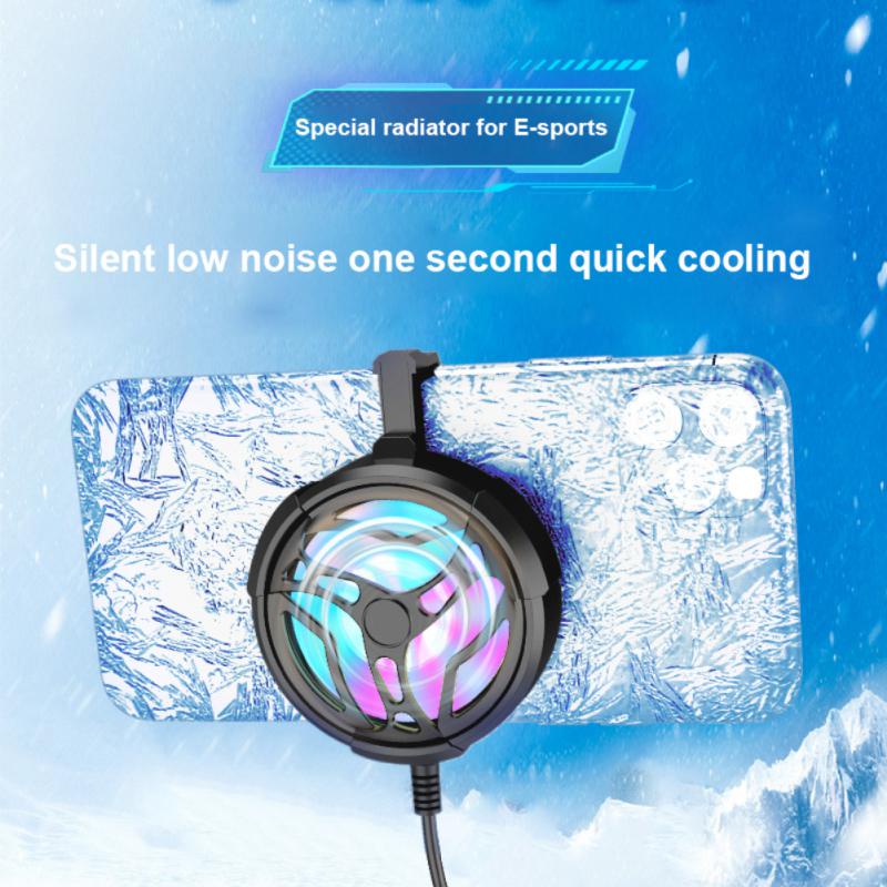 Funcooler Radiator Pendingin HP Gaming Fan Cooler Fans Cooling Fan Cooler gaming Mobile Phone RGB LED light cooling radiator Kipas cool HP