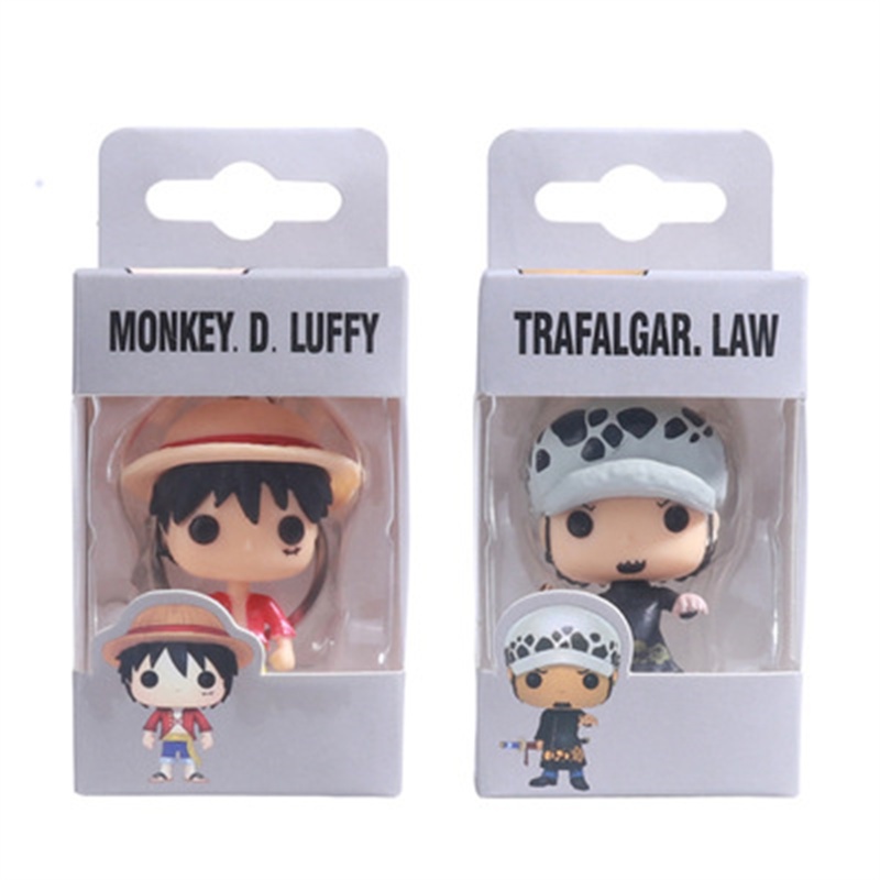 Gantungan Kunci Funko POP ONE PIECE Bahan PVC Untuk Hadiah