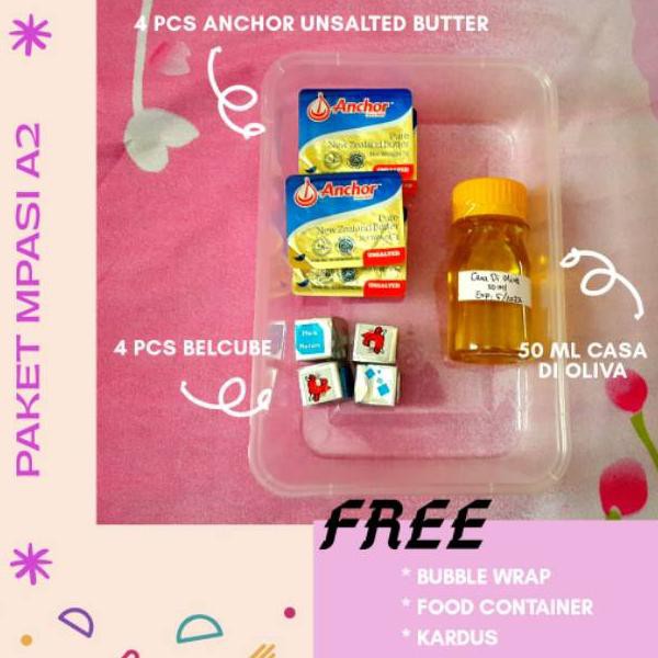 

BESTSELLER PAKET HEMAT ! Paket MPASI MINI Belcube, Anchor, EVOO, Babybel, Kiri Mazola