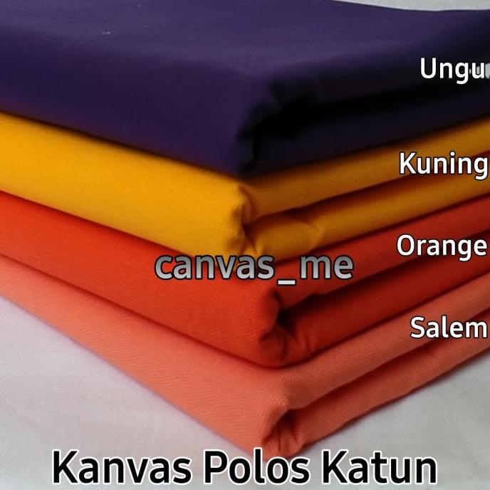 Kain Kanvas Polos