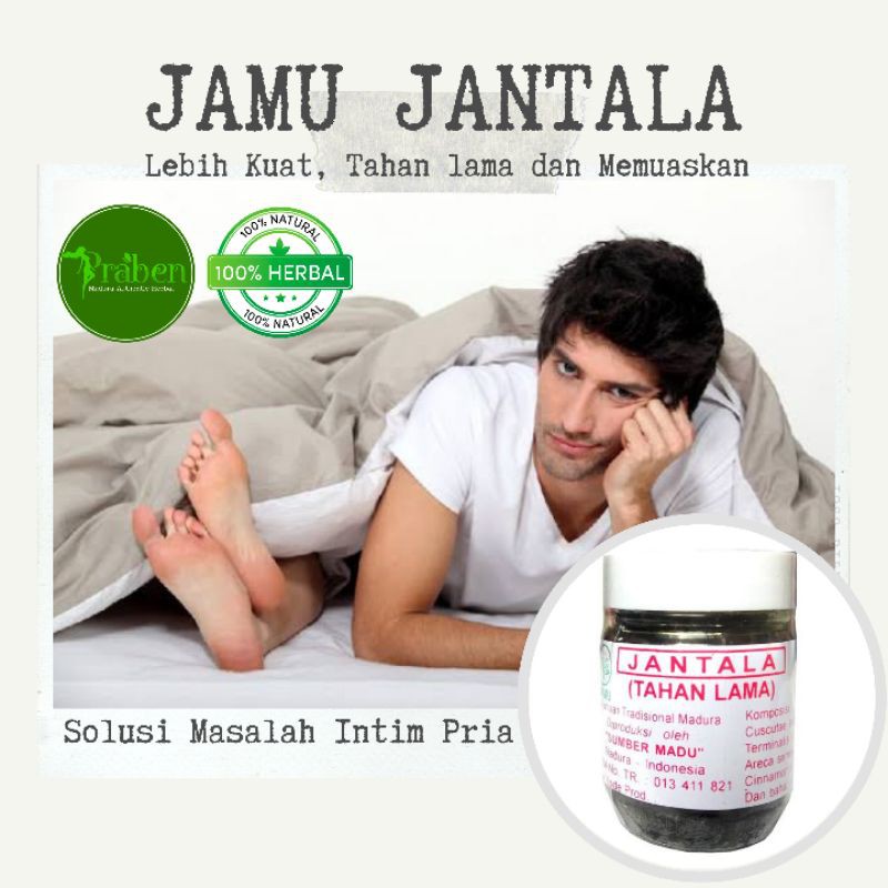 JAMU JANTALA Pil 100 butir Obat kuat dan tahan lama Pria Herbal Jamu Ramuan madura