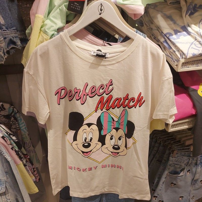 NEW STRADIVARIUS KAOS MICKEY MINNIE PERFECT COUPLE