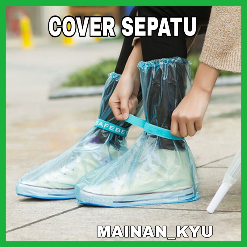 (MAINANKYU) pelindung sepatu cover hujan ukuran M, L, XL, XXL