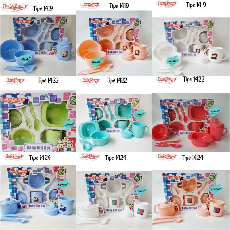 lov me❤ Lusty Bunny Feeding Set -Peralatan makan anak bayi lb1419 lb1422 lb1424 lb1425