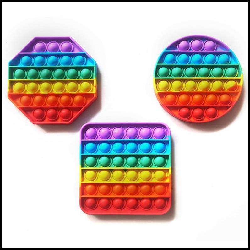 [80Gr] T521 | Pop It / Mainan Anak Fidget Toy / Rainbow Popit | Pop It Besar
