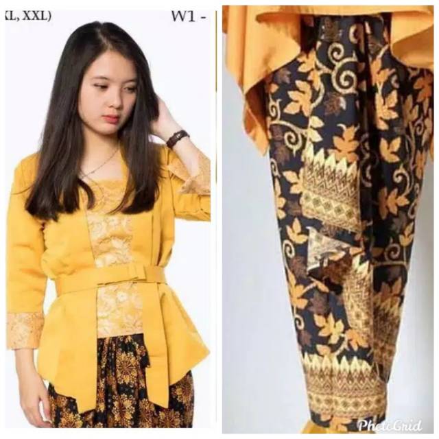 KUTUBARU BALOTELLY BRUKAT ROK LILIT BATIK/SETELAN BATIK/KEBAYA MODERN/KEBAYA WISUDA/KEBAYA PESTA RUMAH KEBAYA BANDUNG RUMAH SONGKET BANDUNG