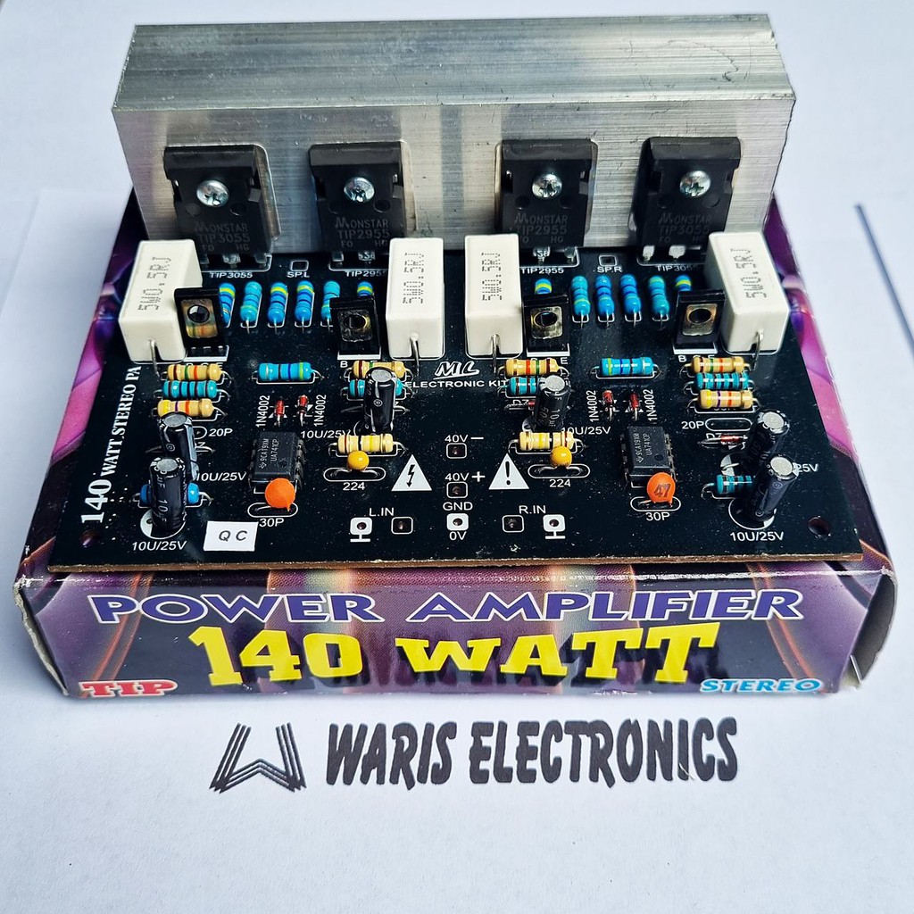 kit power ampli amplifier 140w Watt TIP stereo transistor