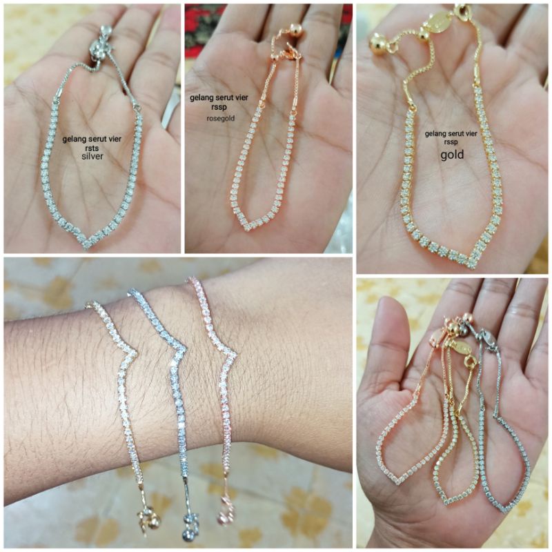 Kalung fuji ,gelang Fuji V  Aurel serut dan non serut