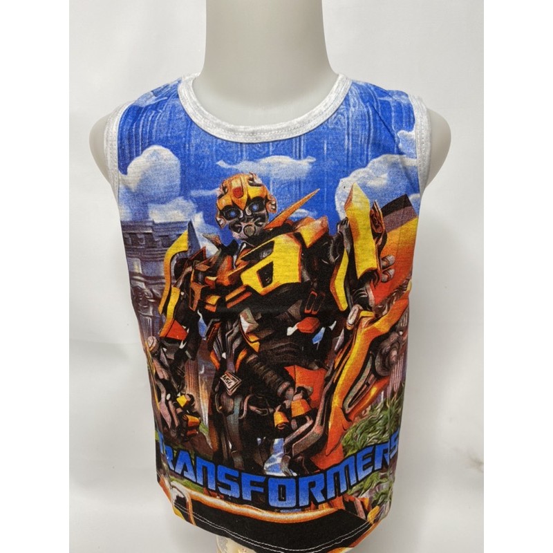 Singlet anak laki-laki-singlet TRANSFORMERS 1-9 tahun