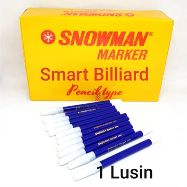 

Spidol snowman pencil type blue