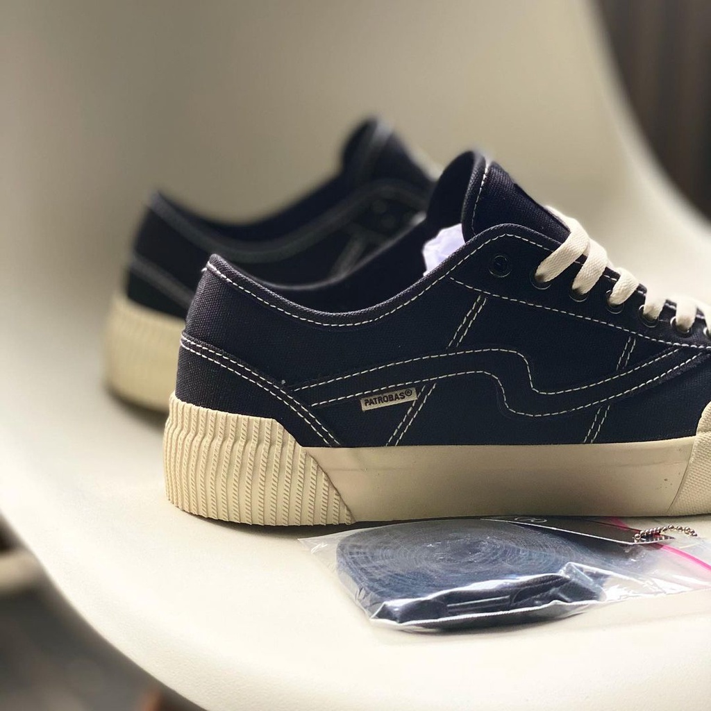 PATROBAS Equip Low High Black White Sepatu Sneakers Casual Hitam Putih Pria Wanita Original