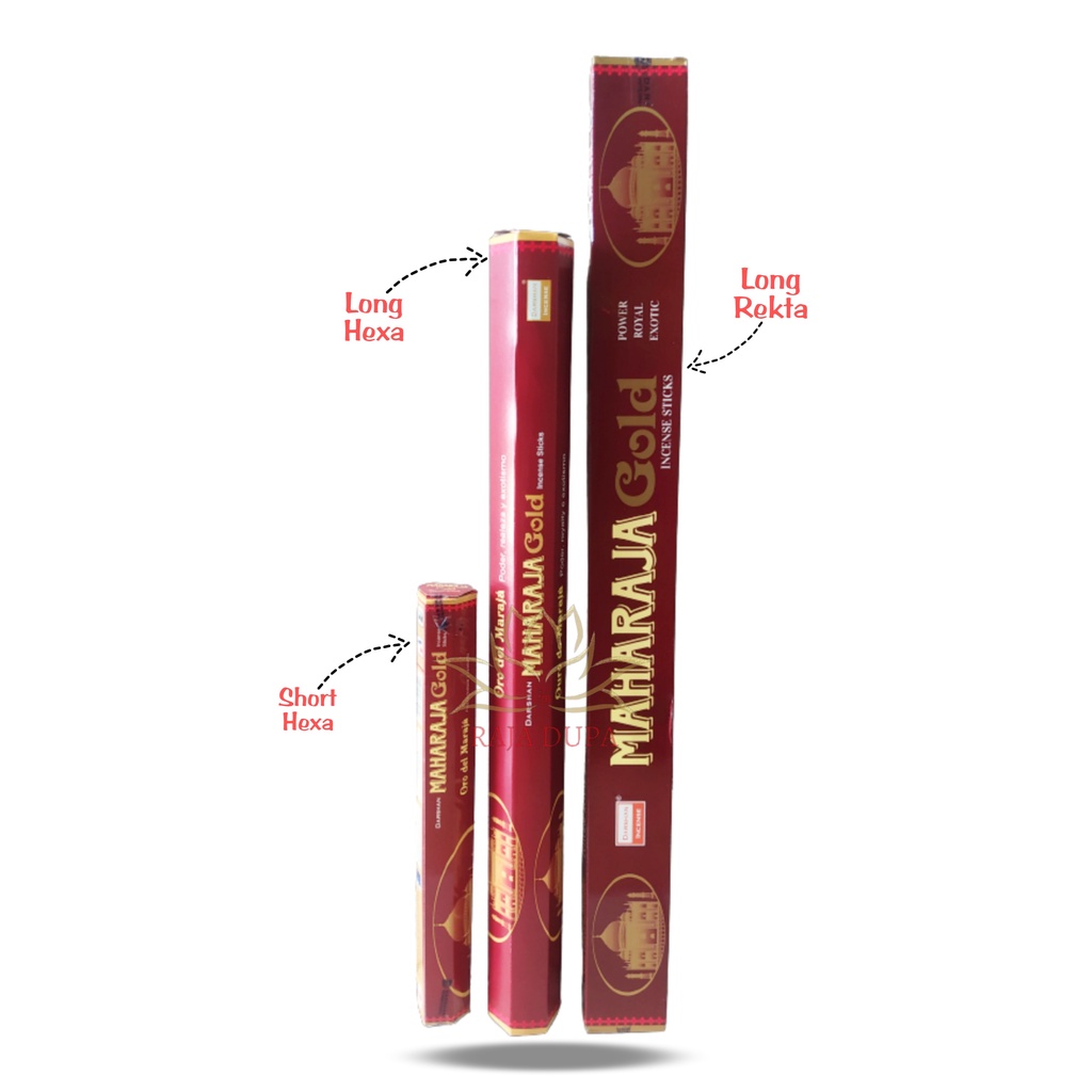 Darshan Rekta Maharaja Gold 3s Dupa Stik Wangi Hio India 50cm