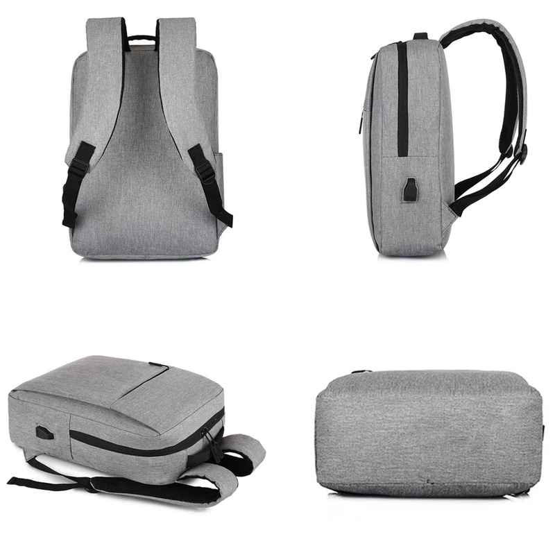 Tas Sekolah Ransel Kerja Import Model Korean Dengan Tempat Laptop Port USB