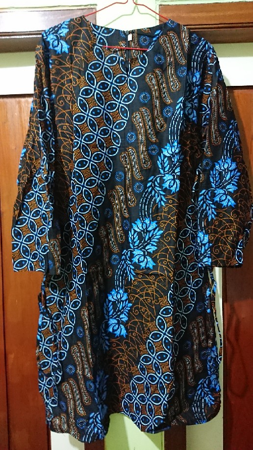 Baju Batik Couple Modern Monalisa Genes Merah Biru Tosca Ungu Orange M,l,xl Asli Pekalongan