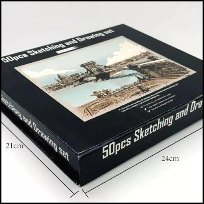 

Drawing & Sketching Pencils 50 Set Professional Artist