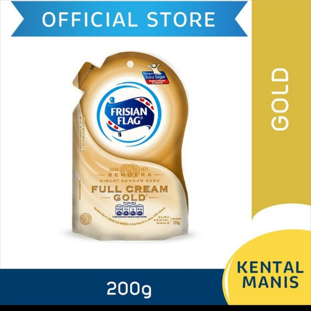 

Susu Kental Manis Frisian Flag Full Cream Gold 280 Gr