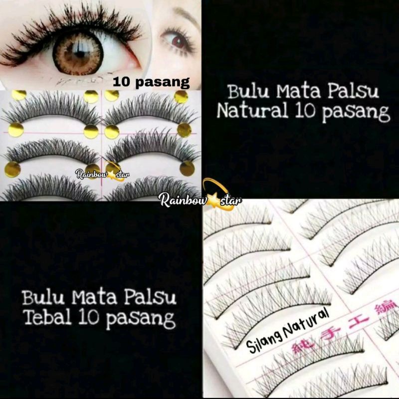 Bulu Mata Palsu Taiwan / Bulu Mata Palsu 20 pcs