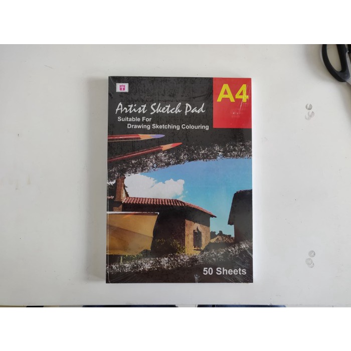 

Sketsagambar- Tiara Sketch Pad Book A4 50 Lembar 150 Gr - Buku Sketsa Lukis Gambar -Buku-Gambar-