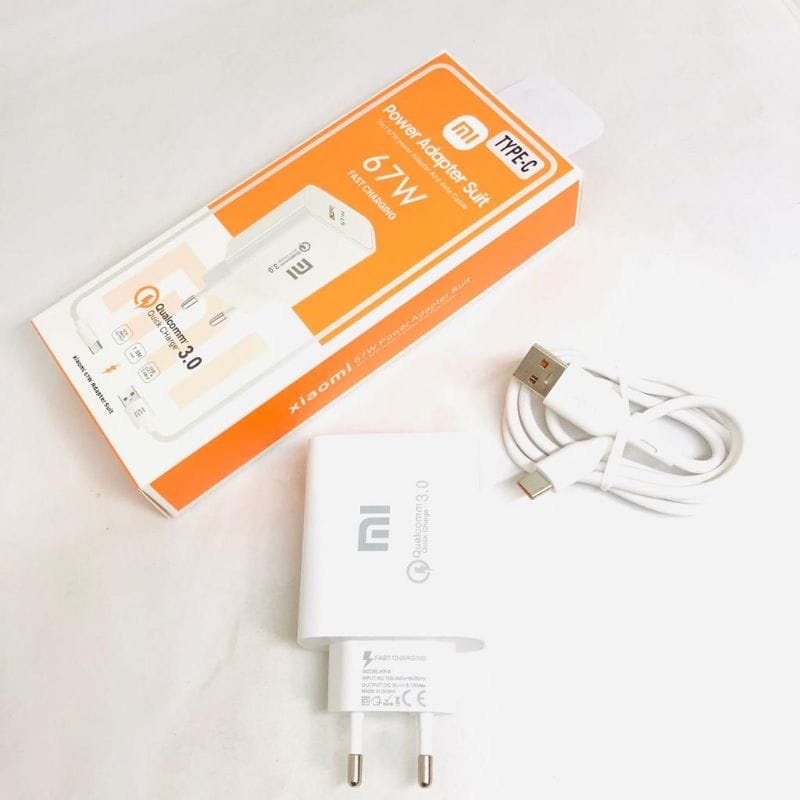 Charger XIAOMI 67W TYPE-C 1USB Casan XIAOMI REDMI MI 67W USB TIPE C QUALCOMM 3.0 Fast