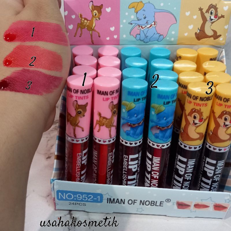 PROMO Perpcs LIP TINT MATTE IMAN NOBLE ANIMAL | PEACH  NO.952-1 | 976-24