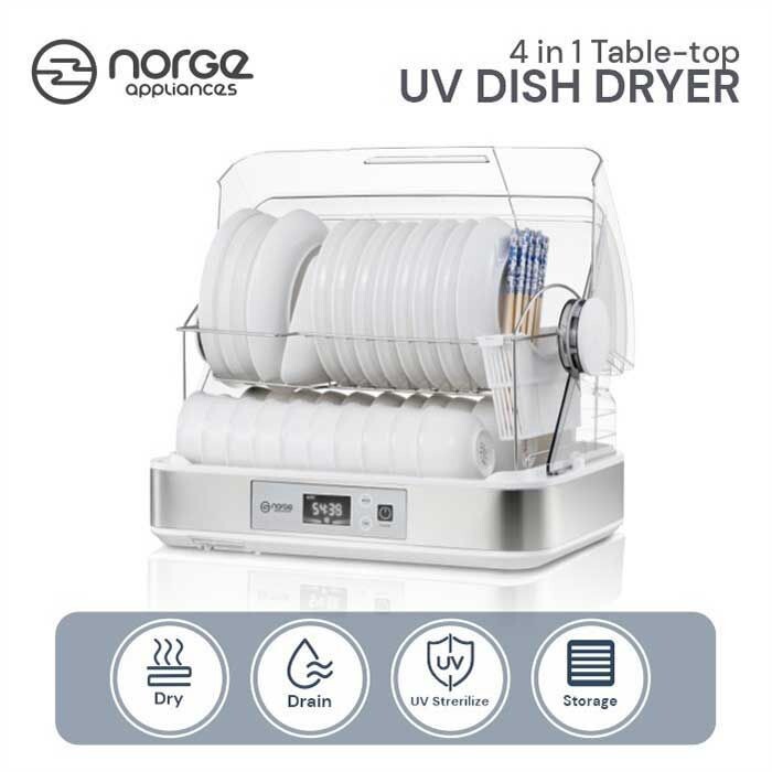 Norge 4in1 Table Top UV Dish Dryer | Sterilizer Alat Makan