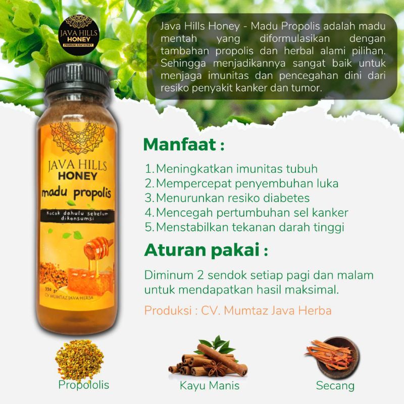 

Madu Javahills varian Propolis