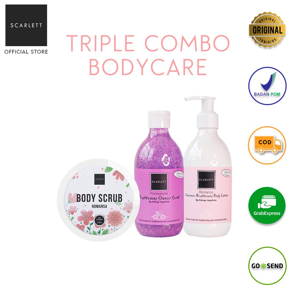 Scarlett Whitening Triple Combo Bodycare