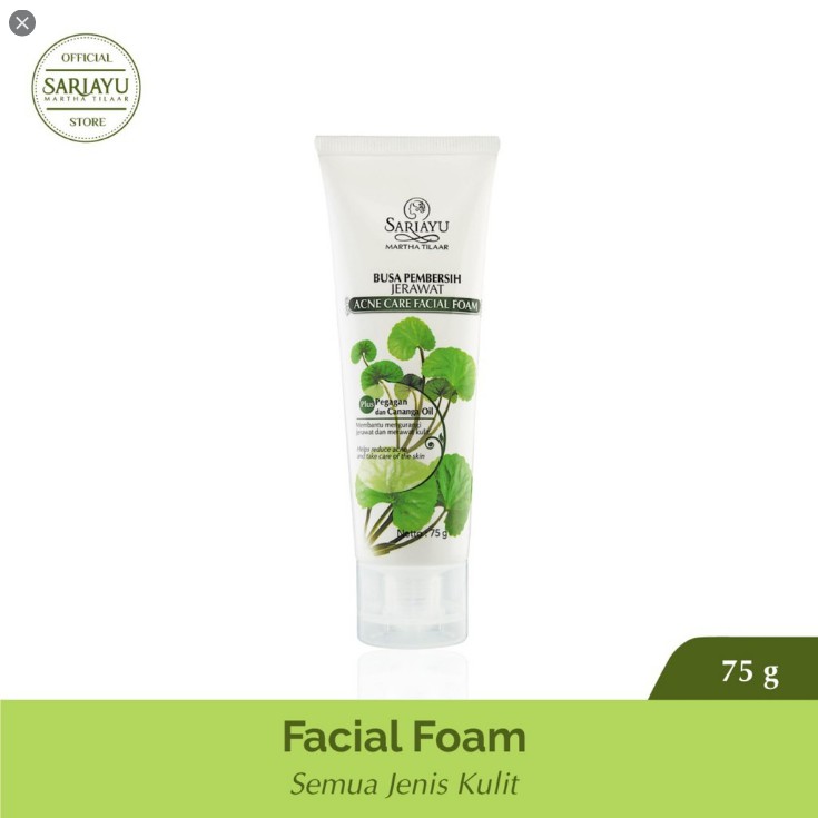 SARIAYU ANTI ACNE FACIAL FOAM 75GR (KEMASAN BARU)