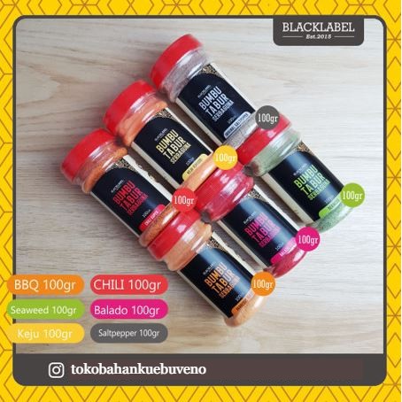 

Bumbu Tabur / Bumbu Ayam Goreng / Bumbu Kentang Goreng Berbagai Rasa