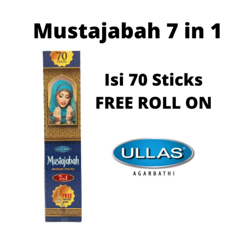 Dupa Hio Buhur India Ullas Mustajabah 7 in 1 Pack