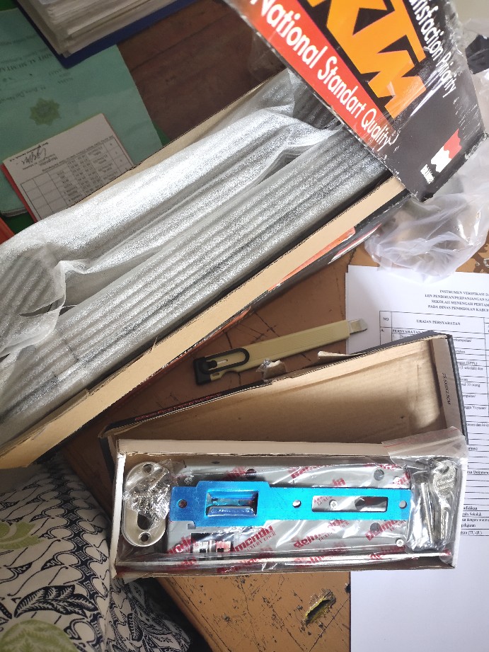 Handle Tarikan Pintu Minimalis Stainless 33cm 2set+kunci Pelor Promo