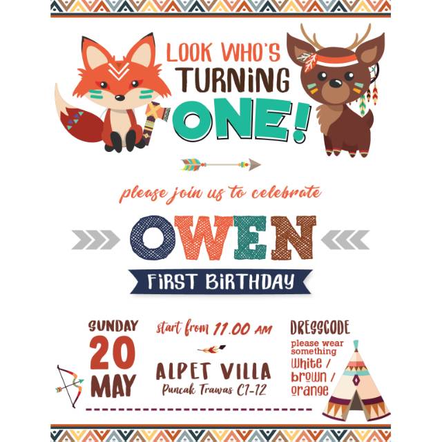Jasa desain / design undangan invitation online digital birthday e-invitation