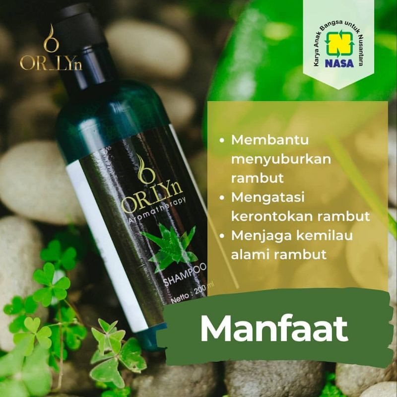 ORLYN AROMATHERAPY NASA/SERUM ANTI UBAN/ PENUMBUH RAMBUT RONTOK/penumbuh rambut cepat/HITAM