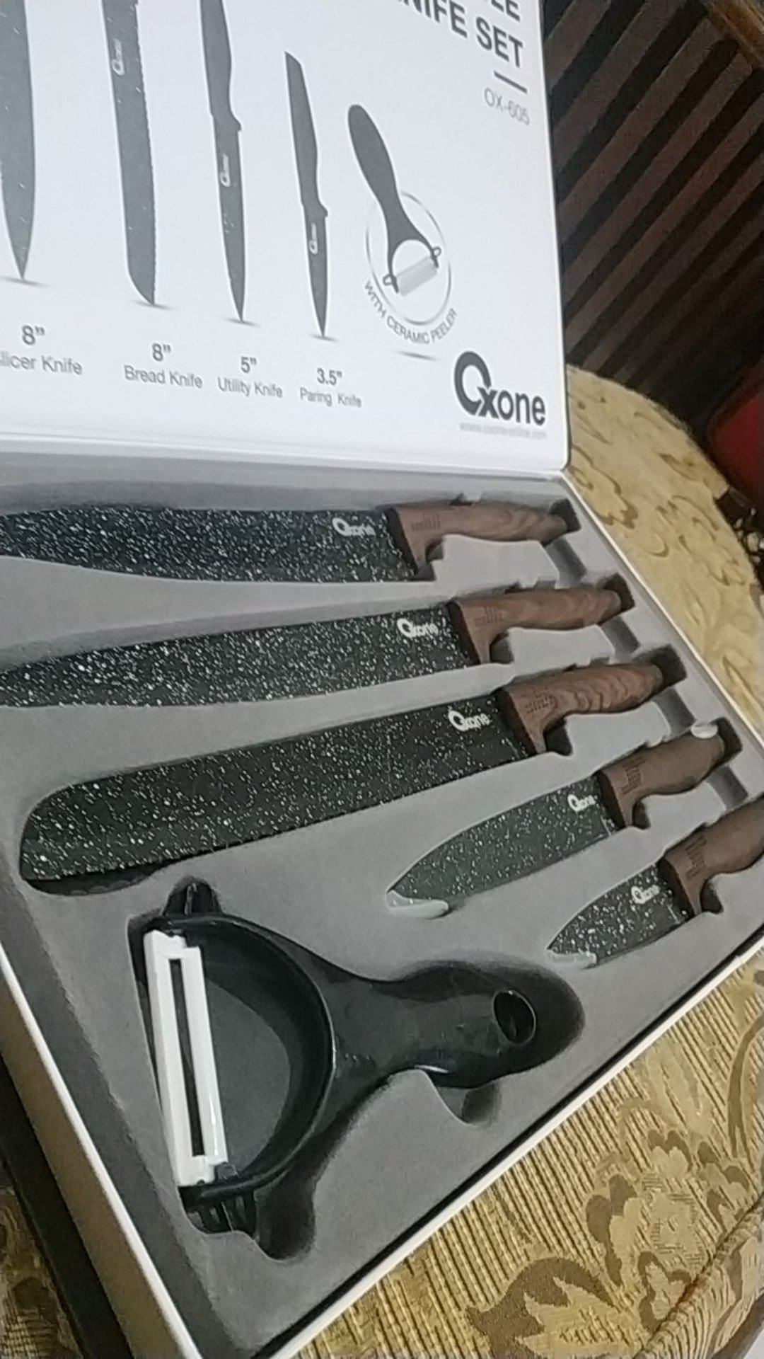 Pisau Set Oxone Ox 605 Marble Knife Set