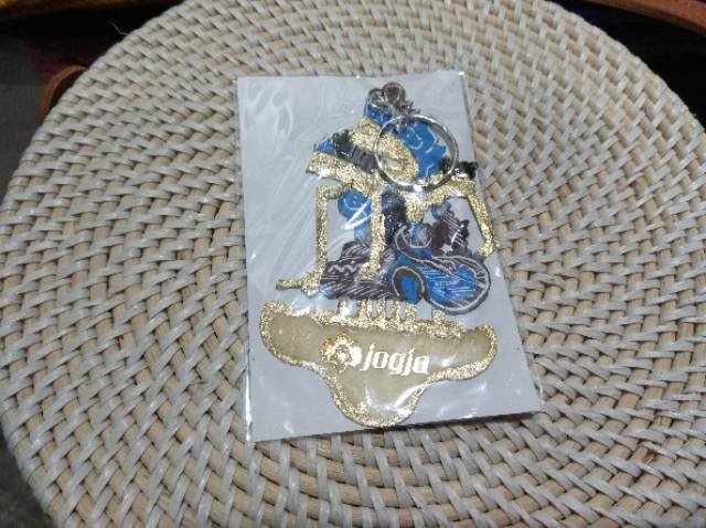 (BISA COD) SOUVENIR GANTUNGAN KUNCI WAYANG KULIT RAMA SHINTA JOGJA 12x5 cm OLEH-OLEH MURAH INDONESIA